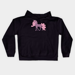 Purple and Pink Unicorn Kids Hoodie